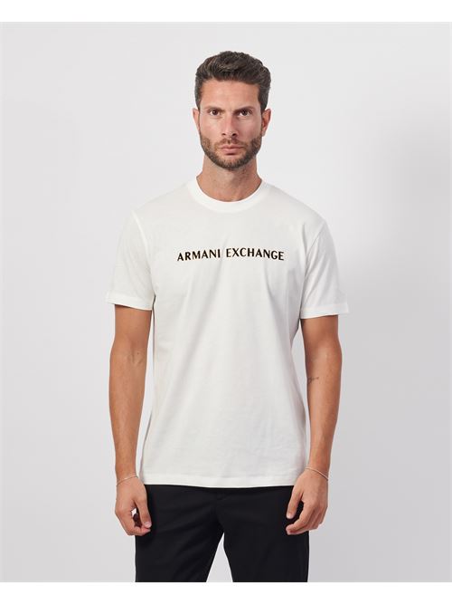 T-shirt uomo AX basic girocollo con logo ARMANI EXCHANGE | XM000127-AF10356U0009